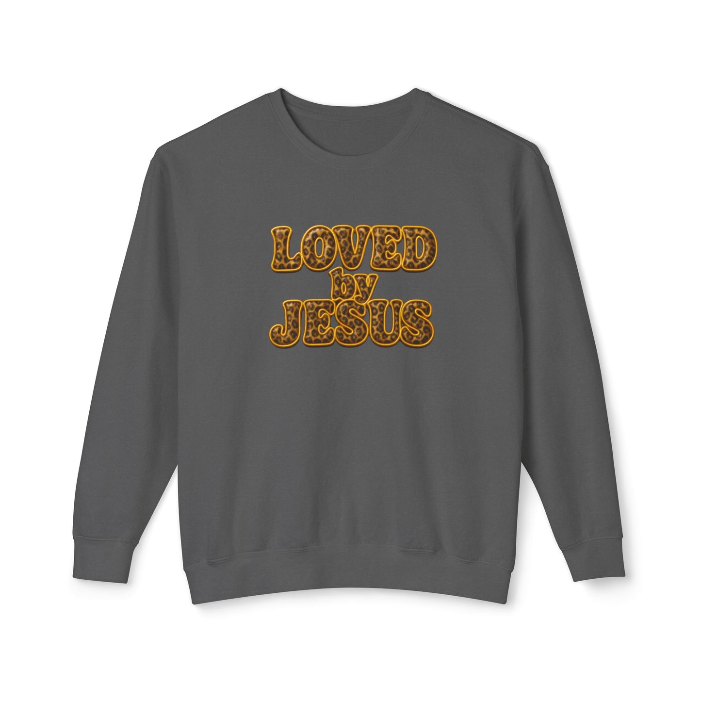 "Loved by Jesus" Southern Safari Luxe© Comfort Colors Crewneck