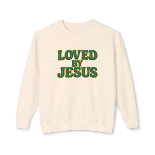 "Loved by Jesus" Emerald Luxe© Comfort Colors Crewneck