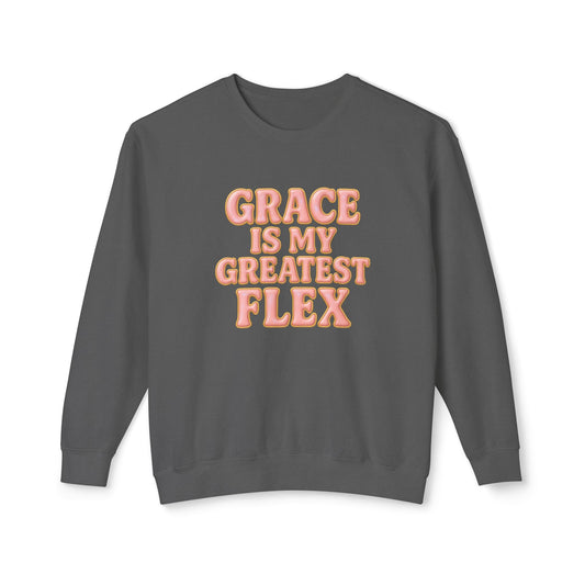 "Grace is My Greatest Flex" Comfort Colors Crewneck