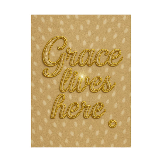 "Grace Lives Here" Christian Wall Art