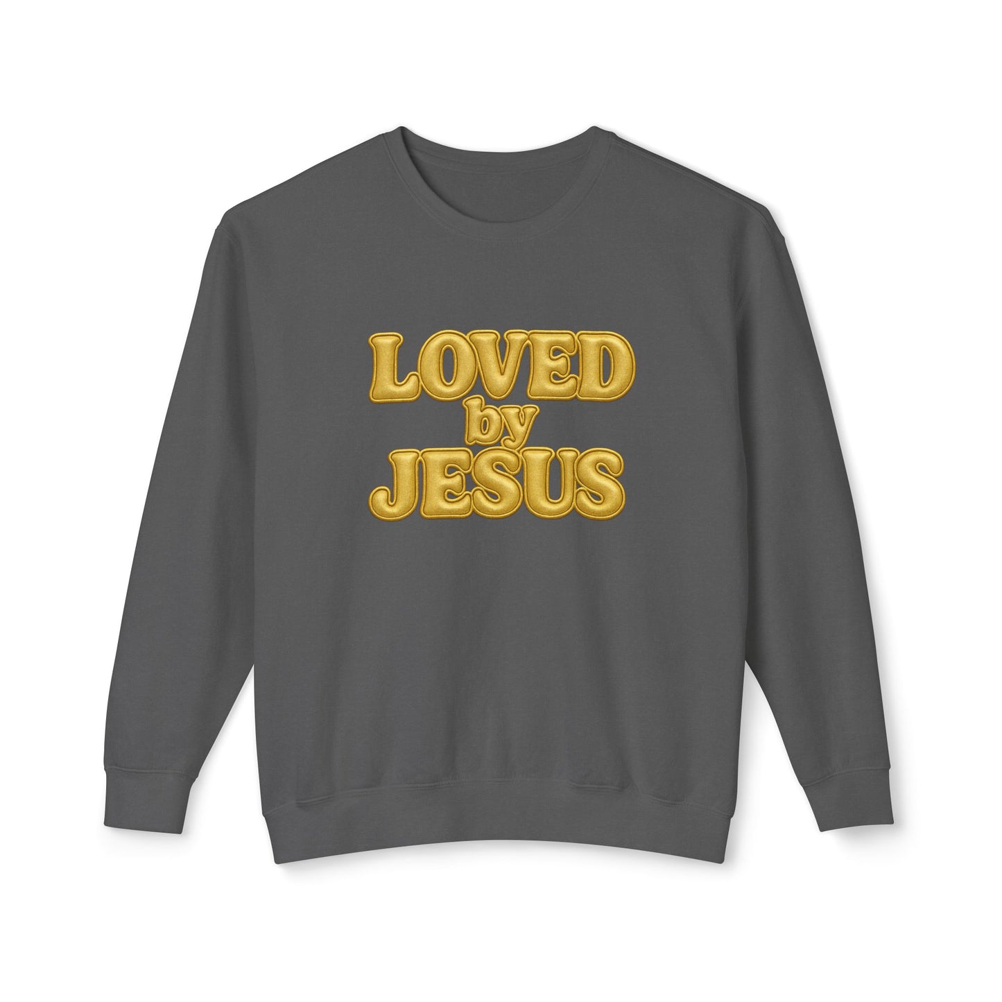 "Loved by Jesus" Sand Beige Luxe© Comfort Colors Crewneck