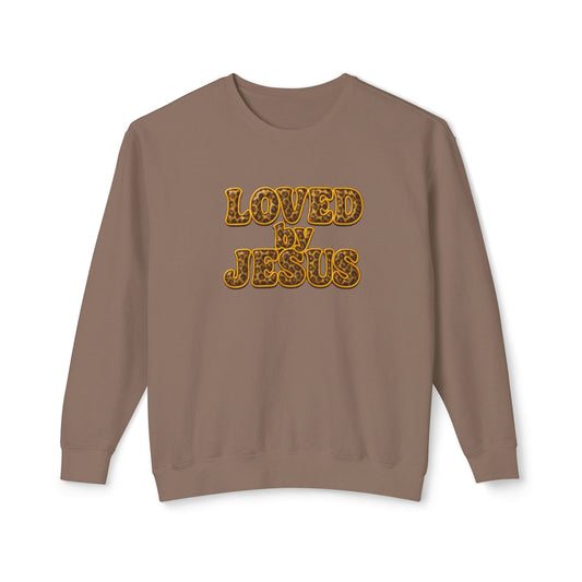 "Loved by Jesus" Southern Safari Luxe© Comfort Colors Crewneck