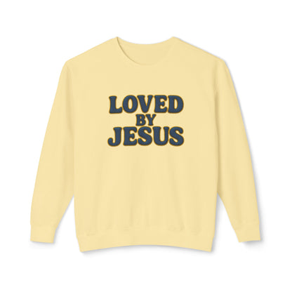 "Loved by Jesus" Sapphire Luxe© Comfort Colors Crewneck