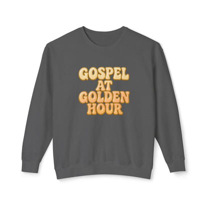 "Gospel at Golden Hour" Comfort Colors Crewneck