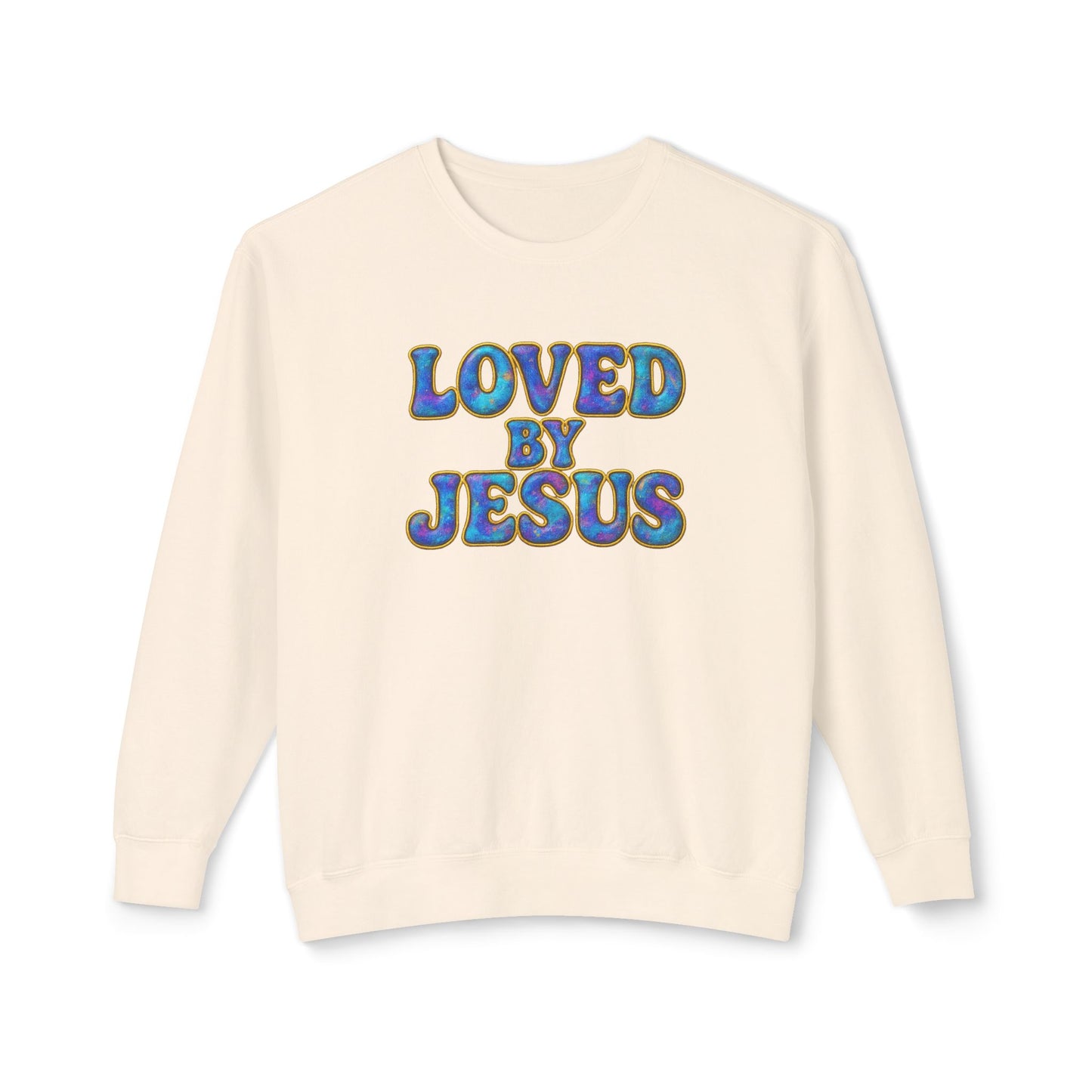 "Loved by Jesus" Mermaid Luxe© Comfort Colors Crewneck