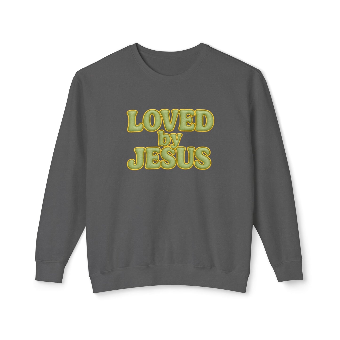 "Loved by Jesus" Sage Luxe© Comfort Colors Crewneck