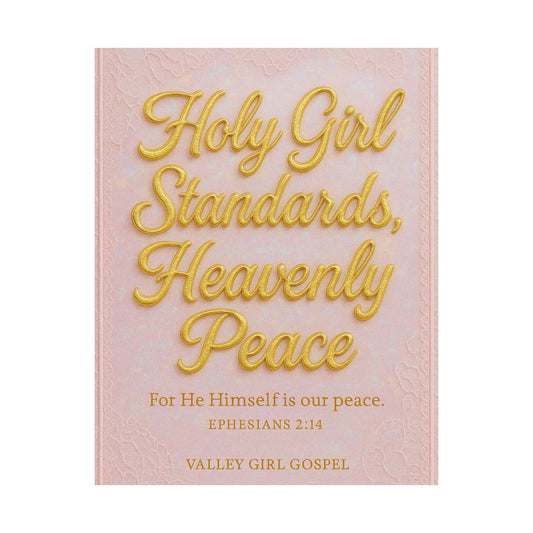 "Holy Girl Standards Heavenly Peace" Christian Wall Art