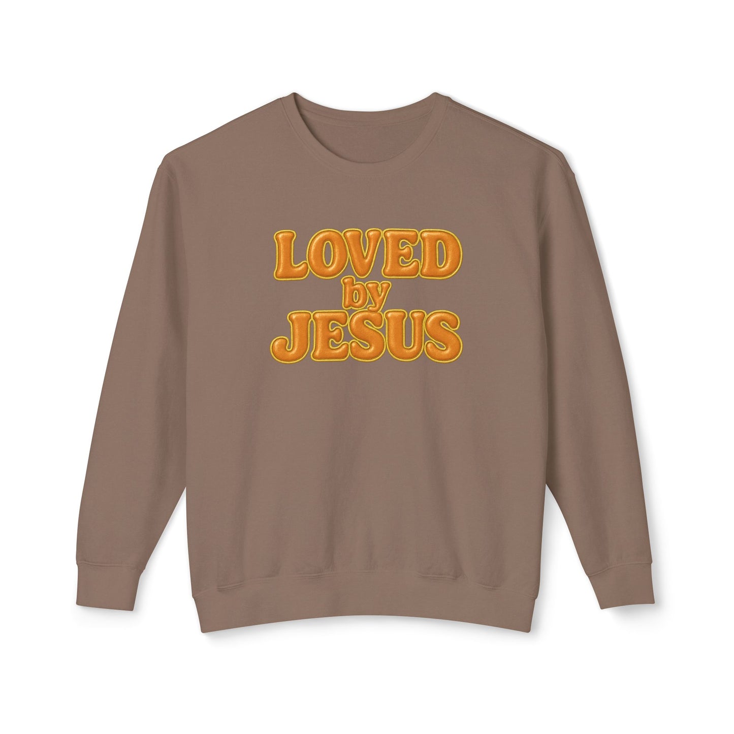 "Loved by Jesus" Terracotta Luxe© Comfort Colors Crewneck