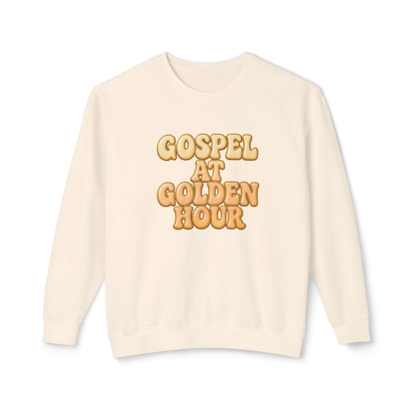 "Gospel at Golden Hour" Comfort Colors Crewneck