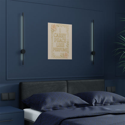 "I Carry Peace Like Perfume" Chrisitan Wall Art