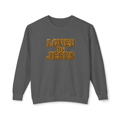 "Loved by Jesus" Southern Safari Luxe© Comfort Colors Crewneck