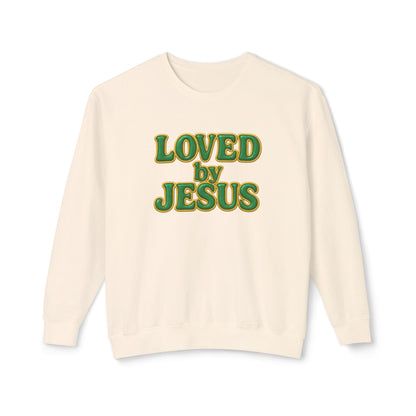 "Loved by Jesus" Emerald Luxe© Comfort Colors Crewneck