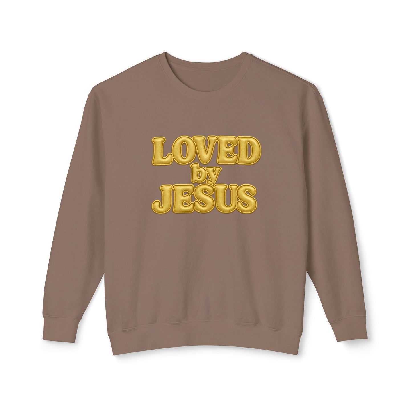 "Loved by Jesus" Sand Beige Luxe© Comfort Colors Crewneck