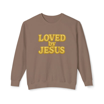 "Loved by Jesus" Sand Beige Luxe© Comfort Colors Crewneck