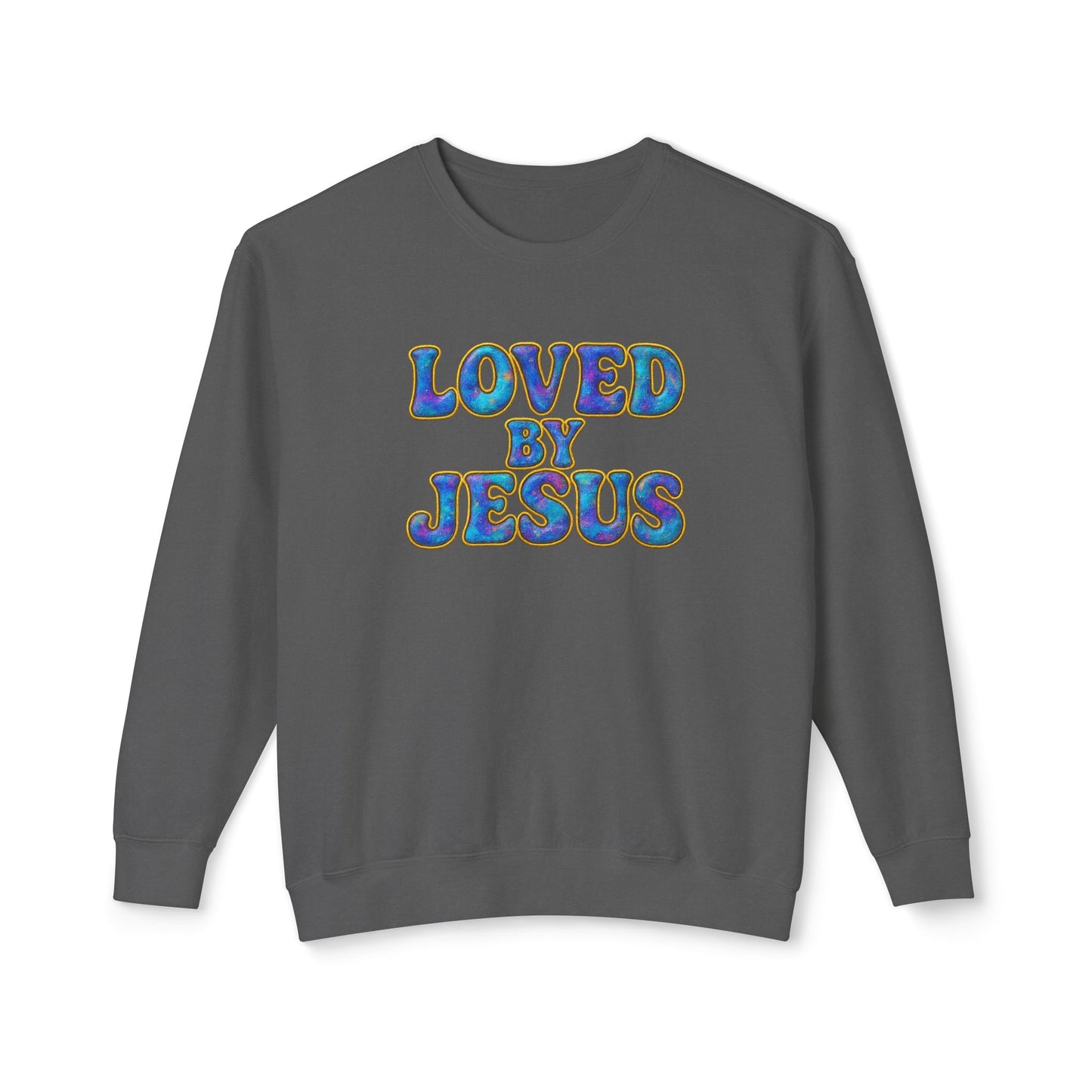 "Loved by Jesus" Mermaid Luxe© Comfort Colors Crewneck
