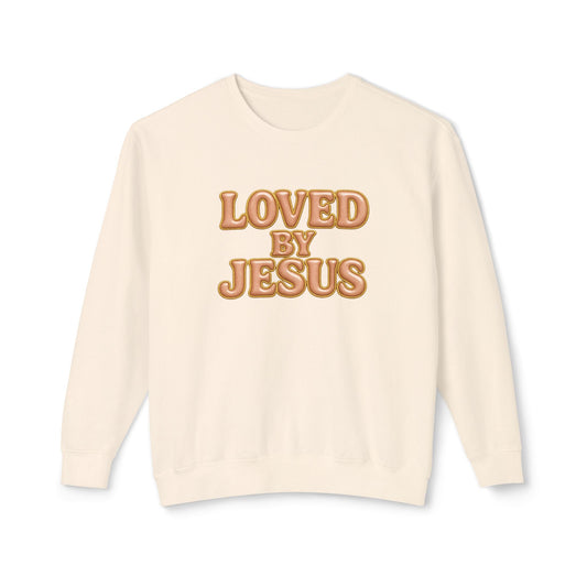 "Loved by Jesus" Rose Gold Luxe© Comfort Colors Crewneck