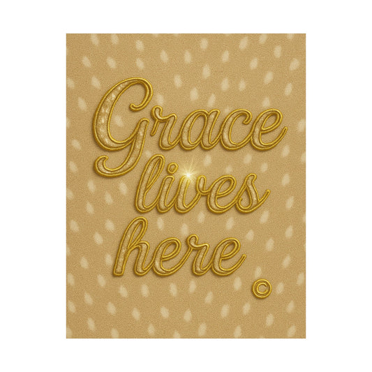 "Grace Lives Here" Christian Wall Art