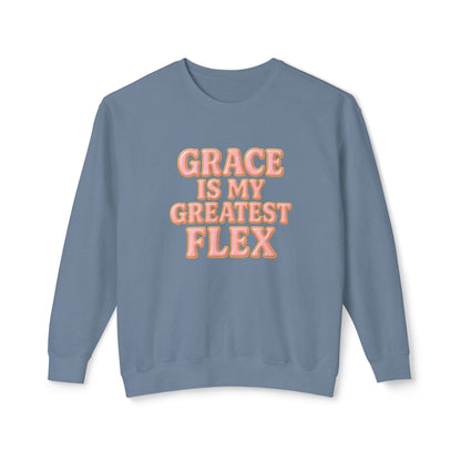 "Grace is My Greatest Flex" Comfort Colors Crewneck
