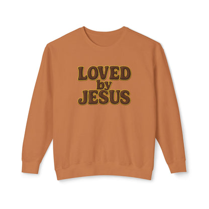 "Loved by Jesus" Chocolate Brown Luxe© Comfort Colors Crewneck