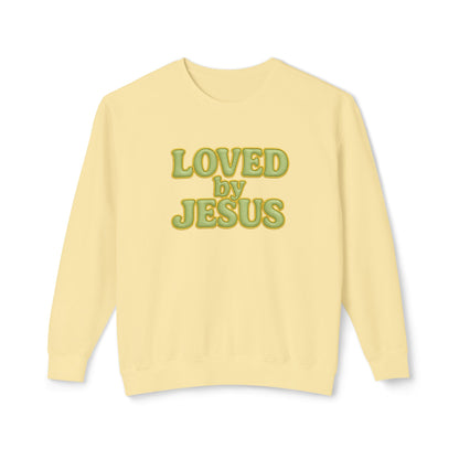 "Loved by Jesus" Sage Luxe© Comfort Colors Crewneck