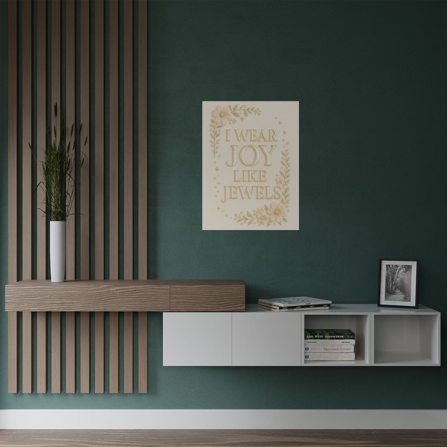 "I Wear Joy Like Jewels" Christian Wall Art