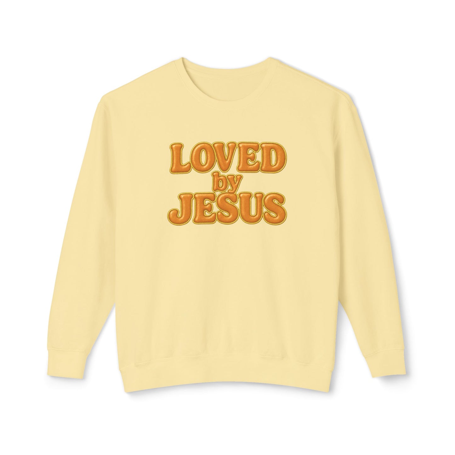 "Loved by Jesus" Terracotta Luxe© Comfort Colors Crewneck