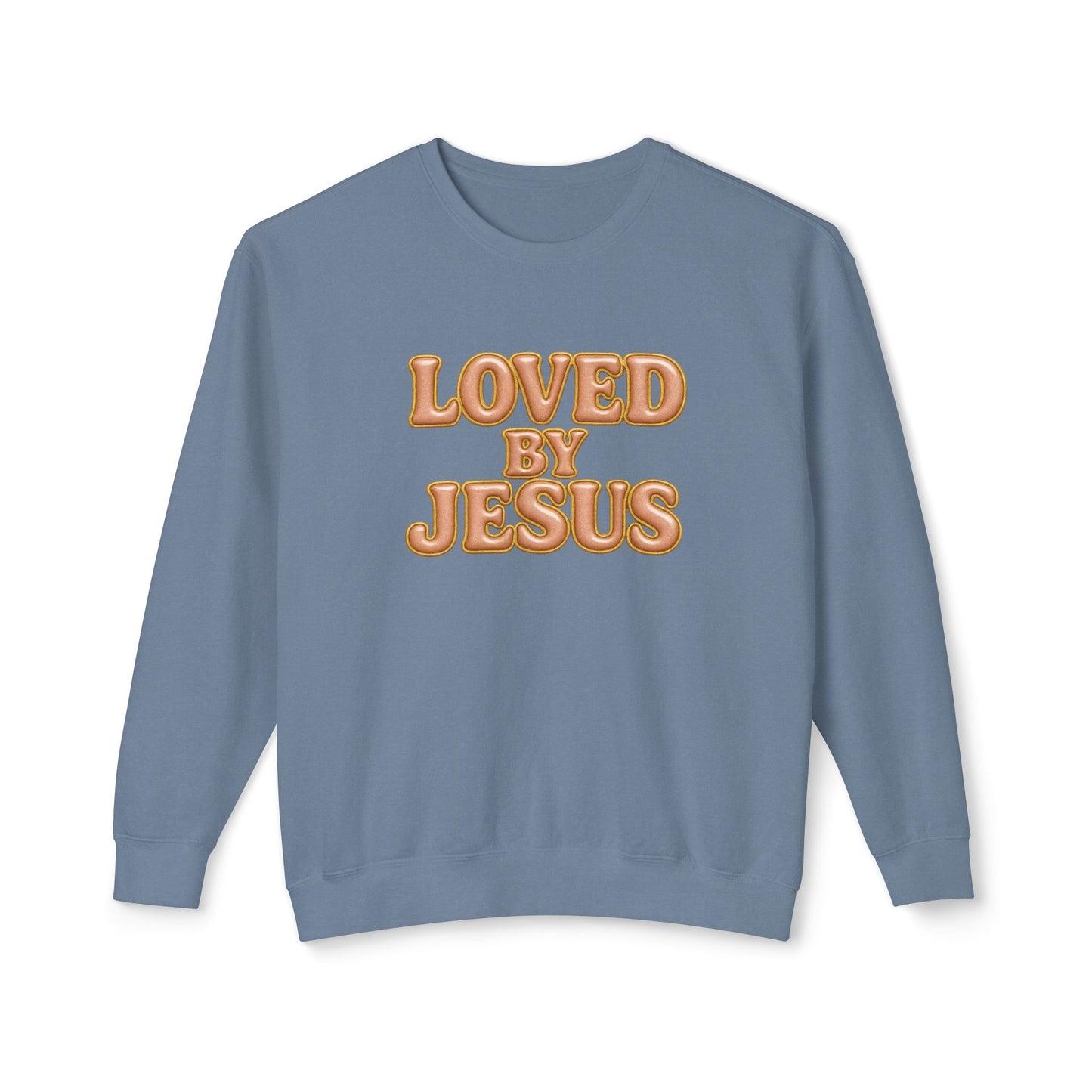 "Loved by Jesus" Rose Gold Luxe© Comfort Colors Crewneck