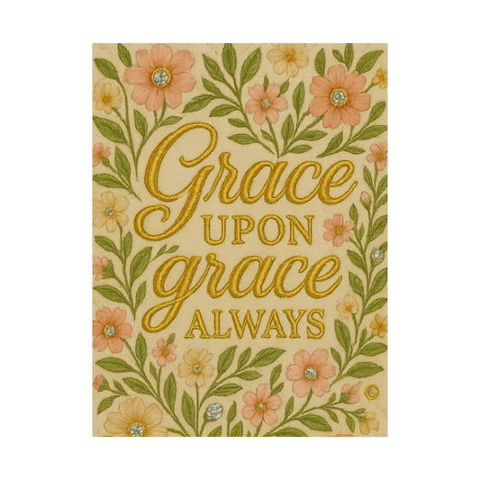"Grace Upon Grace" Christian Wall Art