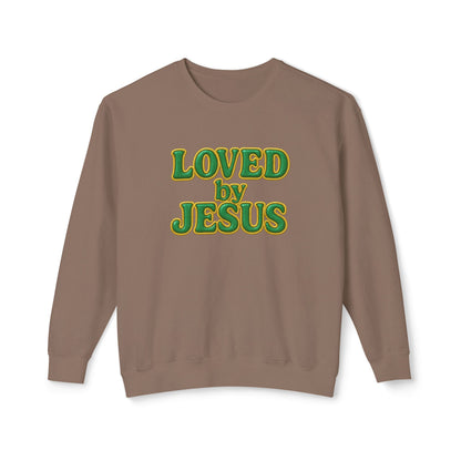 "Loved by Jesus" Emerald Luxe© Comfort Colors Crewneck