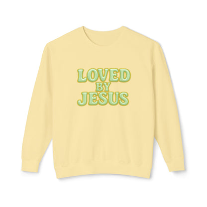 "Loved by Jesus" Mint Luxe© Comfort Colors Crewneck