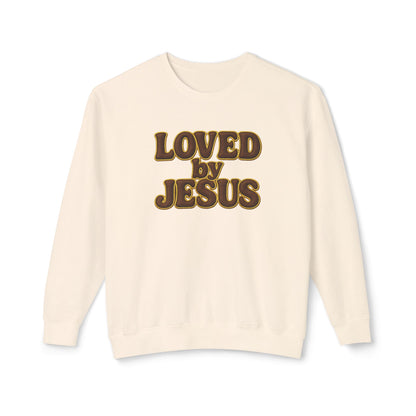 "Loved by Jesus" Chocolate Brown Luxe© Comfort Colors Crewneck