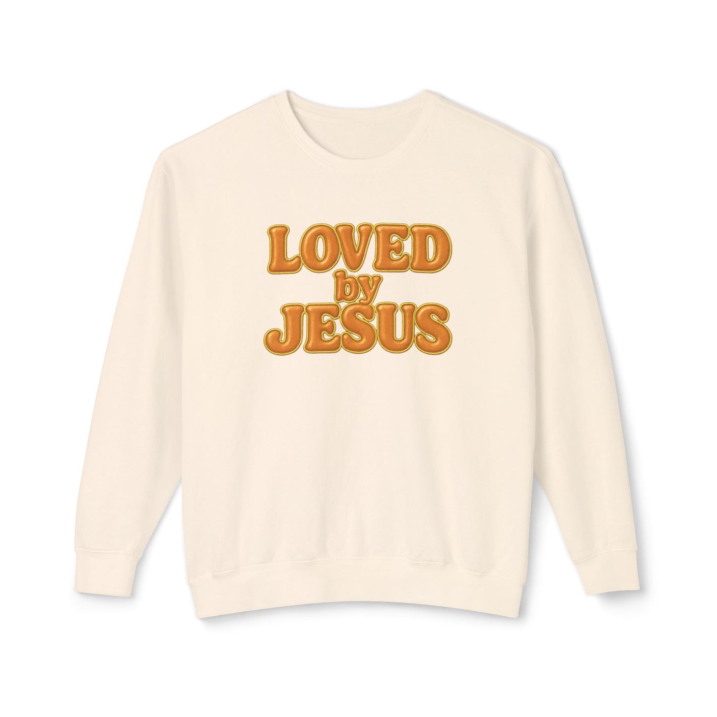 "Loved by Jesus" Terracotta Luxe© Comfort Colors Crewneck