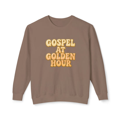 "Gospel at Golden Hour" Comfort Colors Crewneck