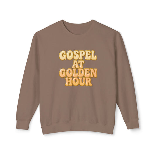 "Gospel at Golden Hour" Comfort Colors Crewneck