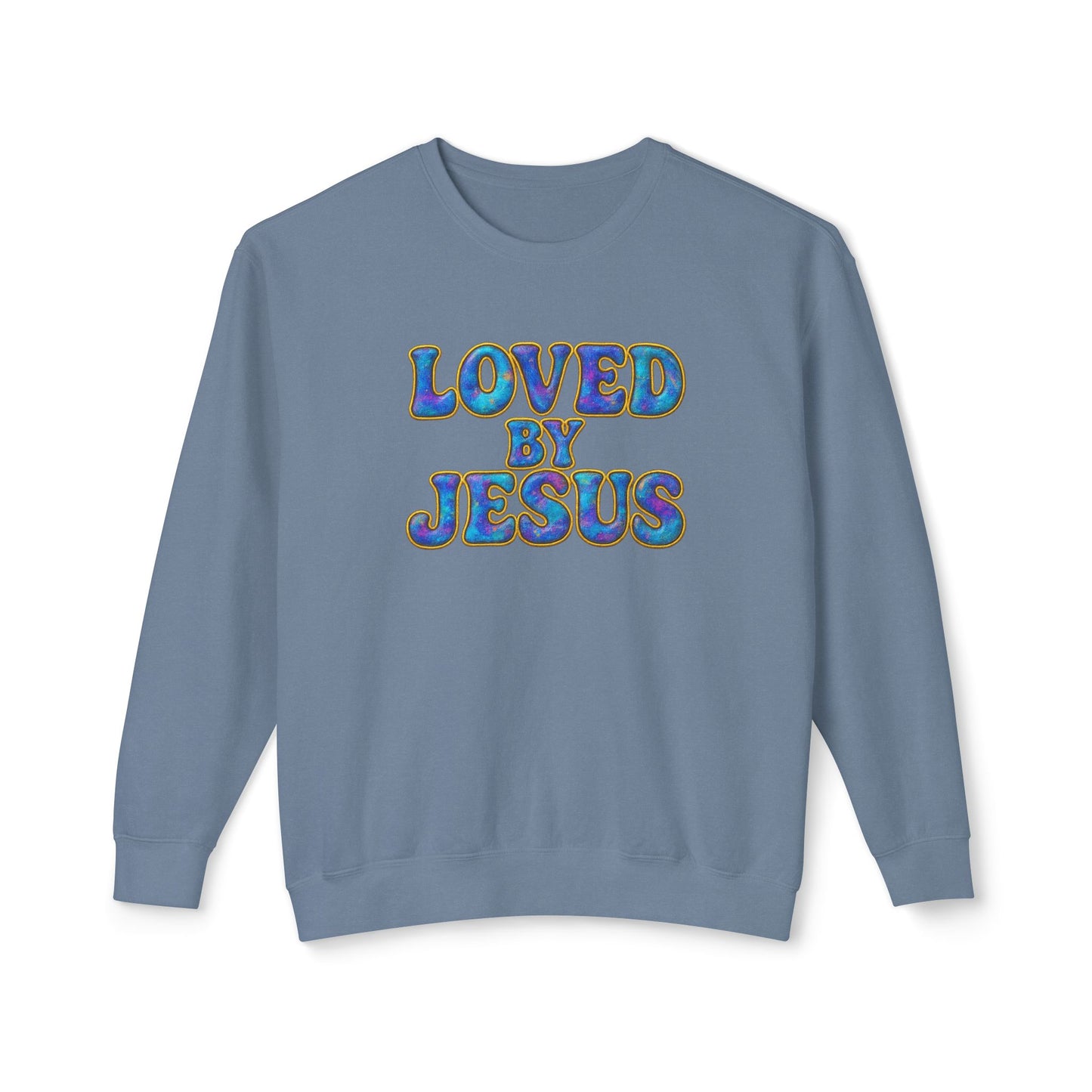 "Loved by Jesus" Mermaid Luxe© Comfort Colors Crewneck
