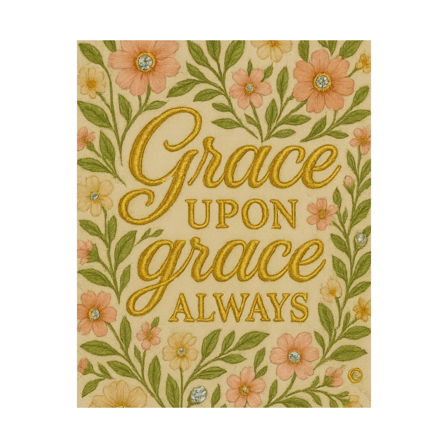 "Grace Upon Grace" Christian Wall Art