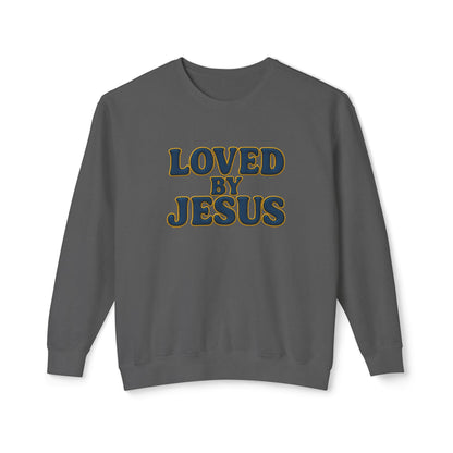 "Loved by Jesus" Sapphire Luxe© Comfort Colors Crewneck