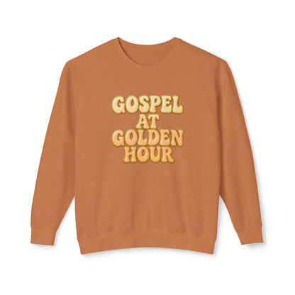 "Gospel at Golden Hour" Comfort Colors Crewneck