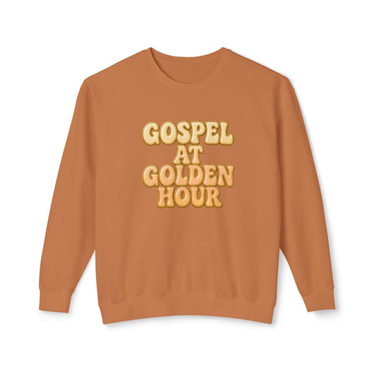 "Gospel at Golden Hour" Comfort Colors Crewneck