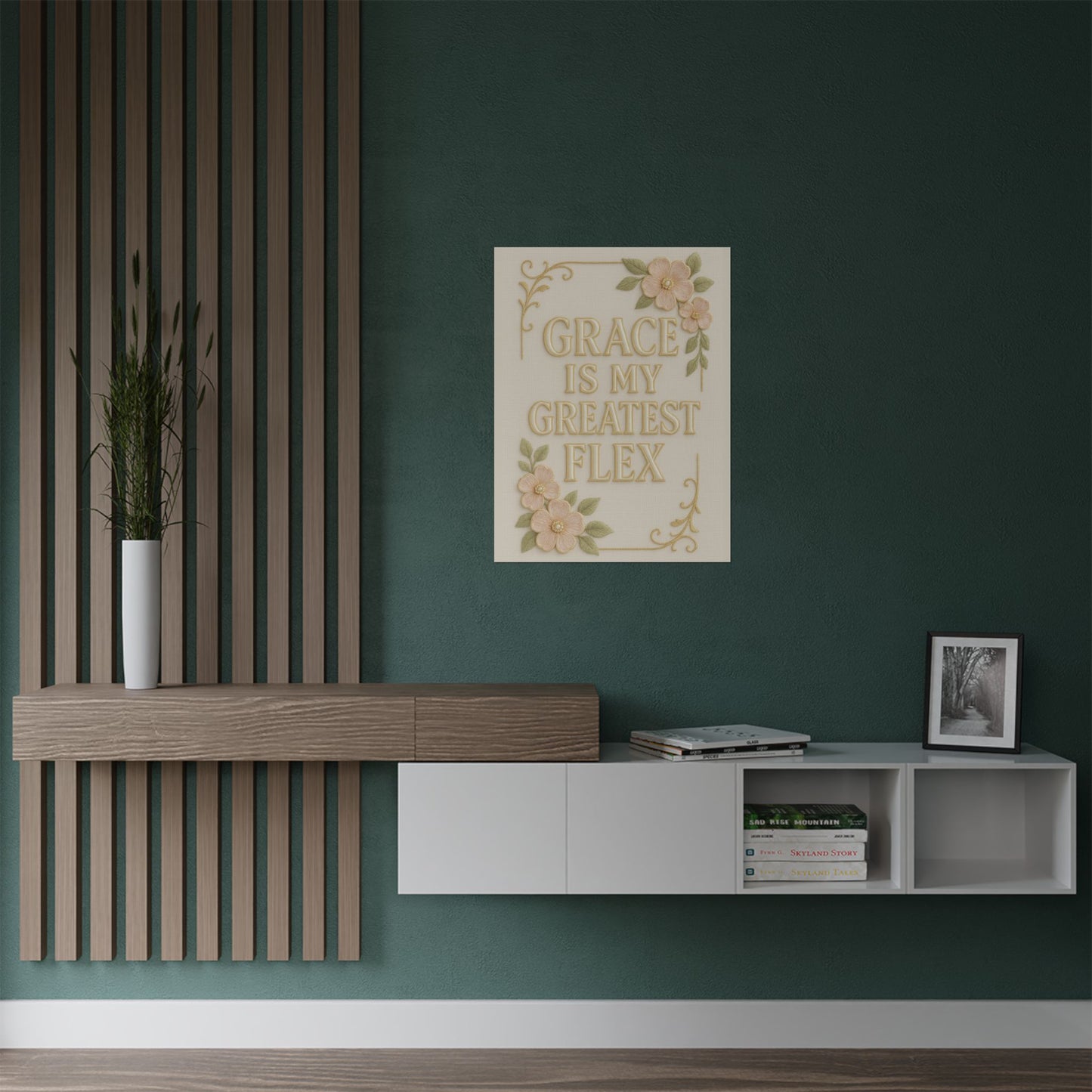 "Grace is My Greatest Flex" Christian Wall Art