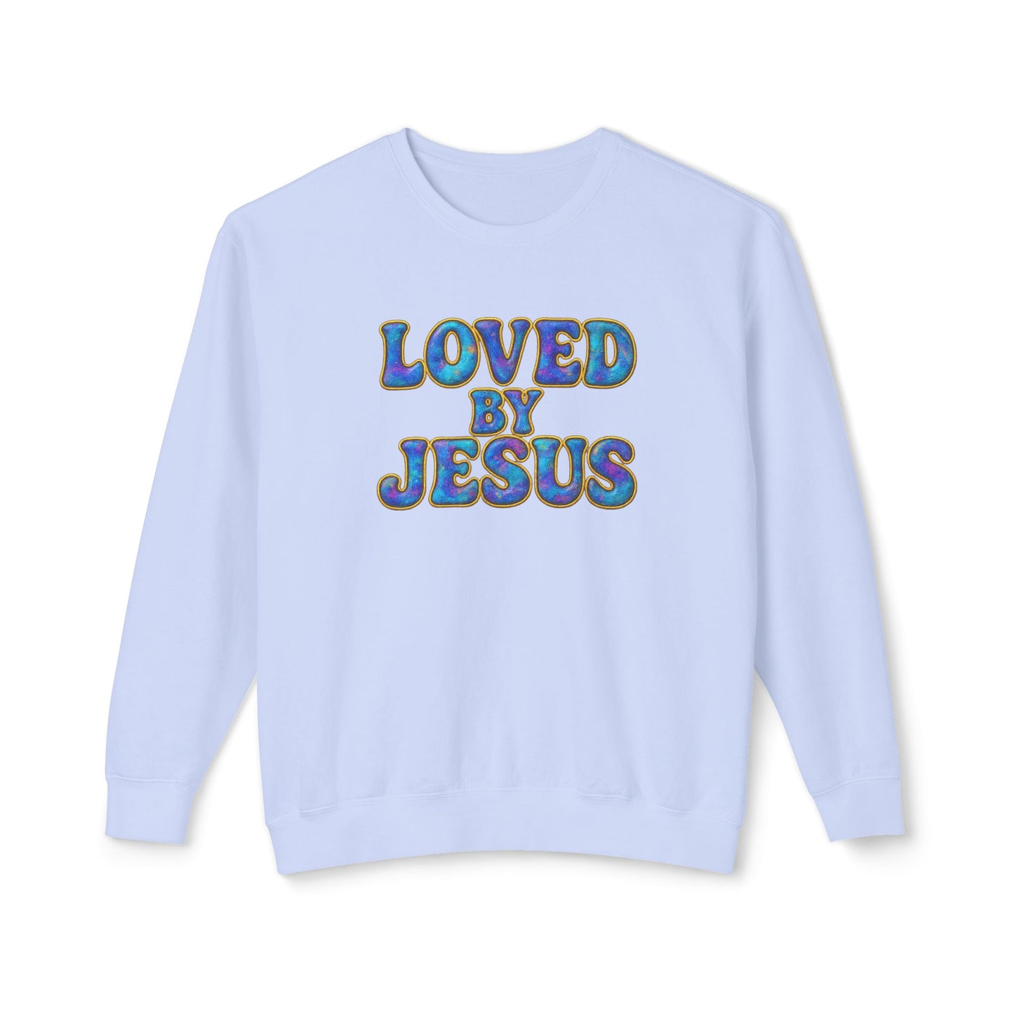 "Loved by Jesus" Mermaid Luxe© Comfort Colors Crewneck
