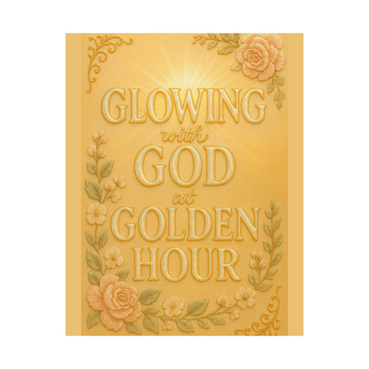 "Glowing with God at Golden Hour" Christian Wall Art
