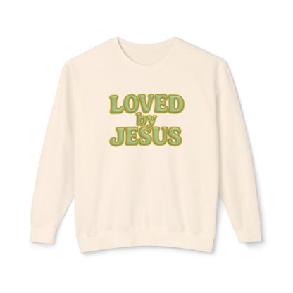 "Loved by Jesus" Sage Luxe© Comfort Colors Crewneck