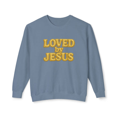 "Loved by Jesus" Sand Beige Luxe© Comfort Colors Crewneck
