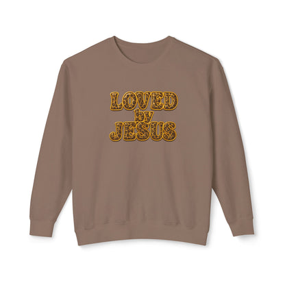 "Loved by Jesus" Southern Safari Luxe© Comfort Colors Crewneck