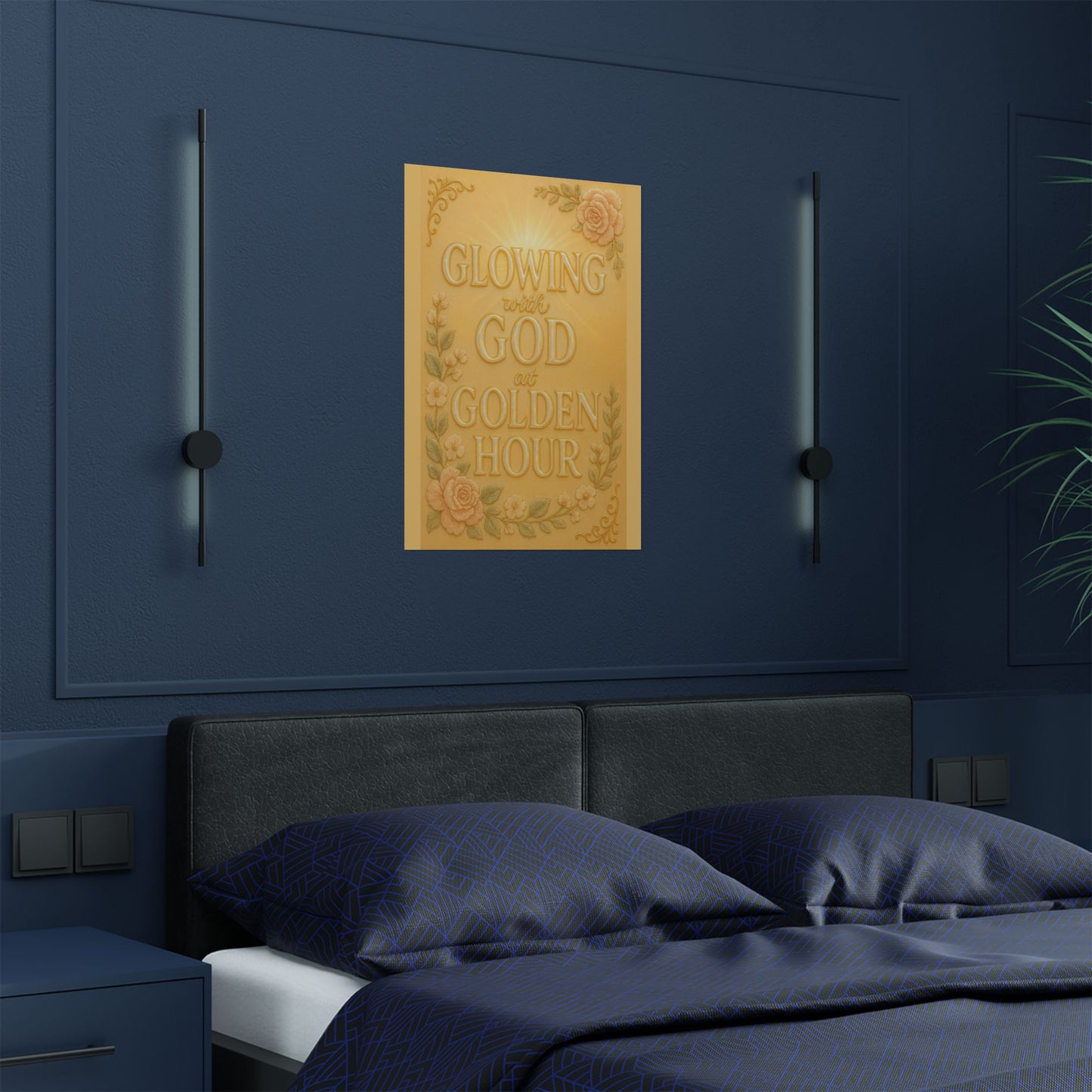 "Glowing with God at Golden Hour" Christian Wall Art