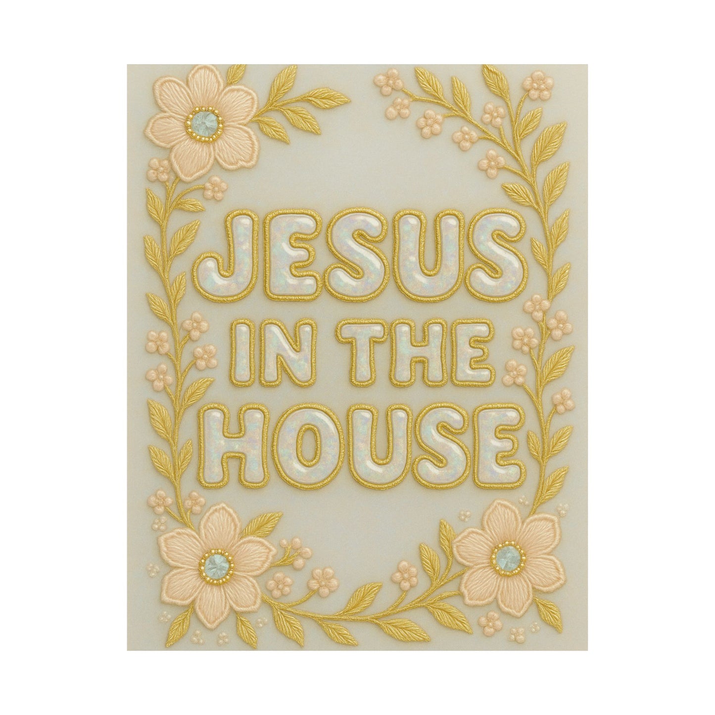 "Jesus in the House" Christian Wall Art