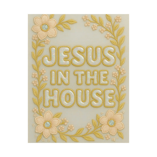 "Jesus in the House" Christian Wall Art