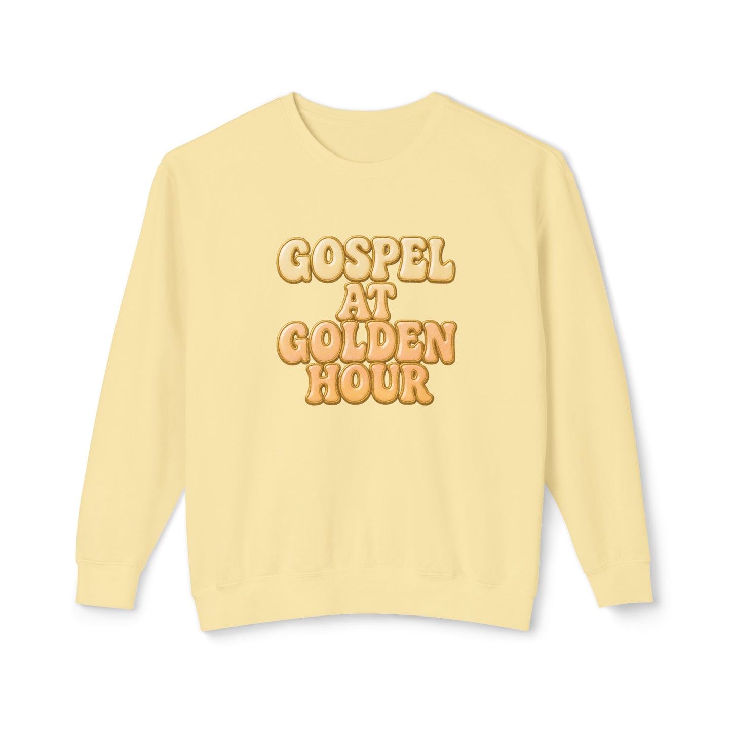"Gospel at Golden Hour" Comfort Colors Crewneck