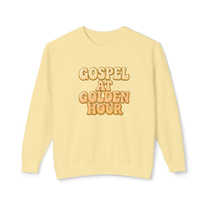 "Gospel at Golden Hour" Comfort Colors Crewneck